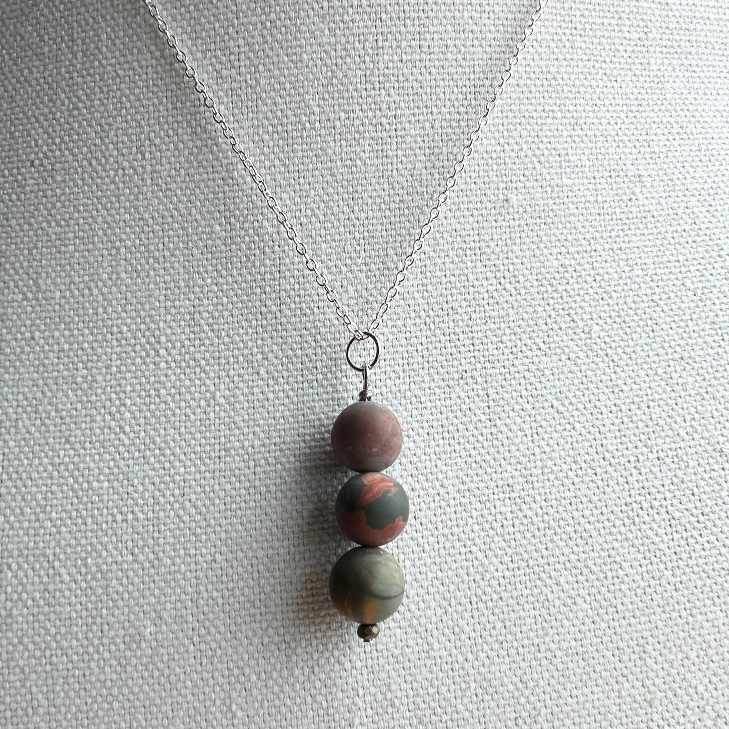 Red Creek Jasper Natural Stone Necklace