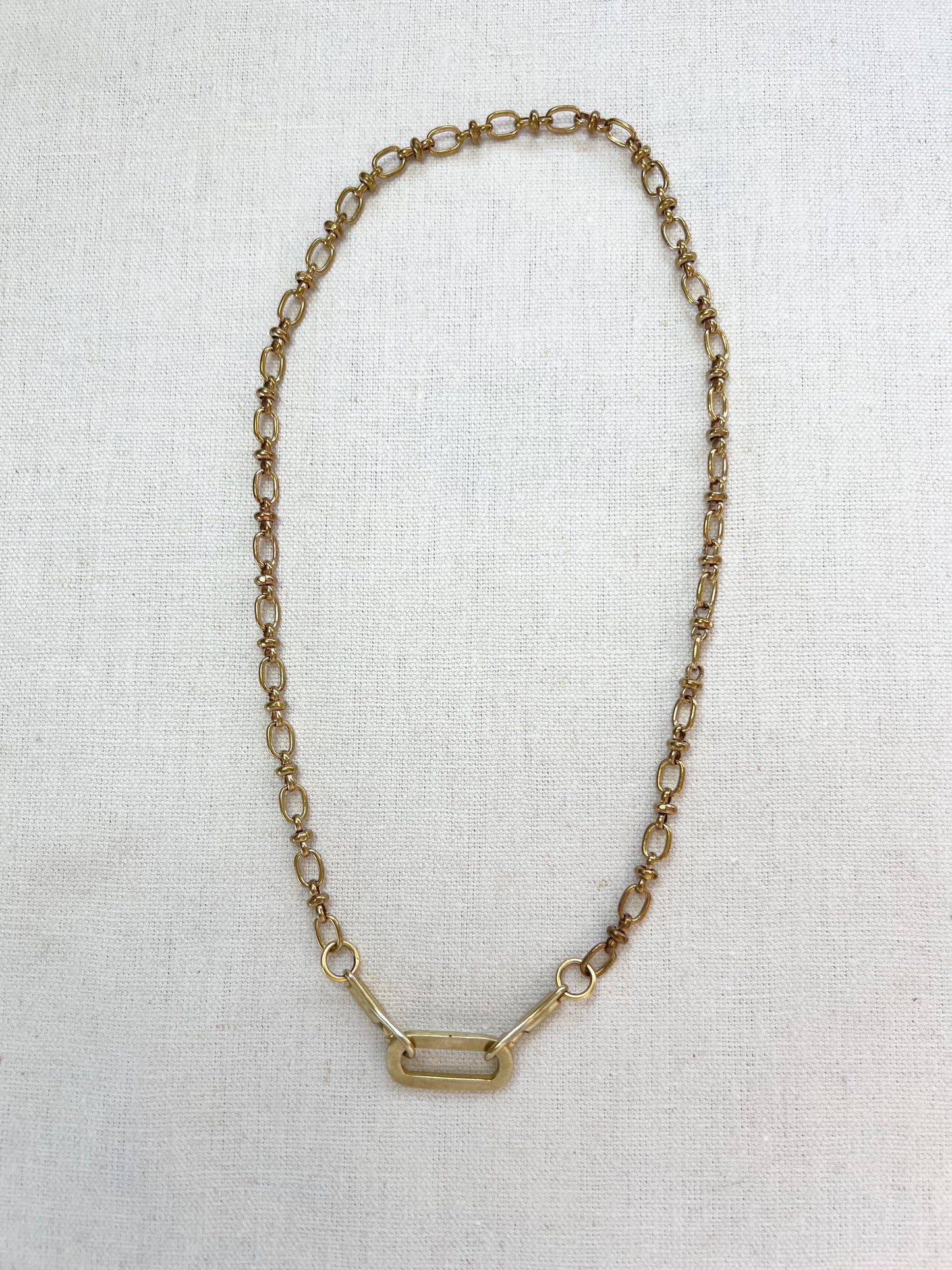 BABY BEAUX CHARM NECKLACE with OVAL CHARM HOLDER