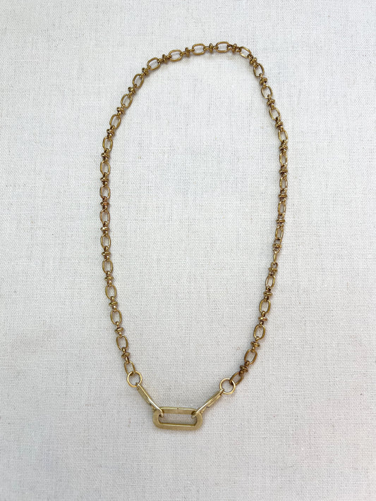 BABY BEAUX CHARM NECKLACE with OVAL CHARM HOLDER