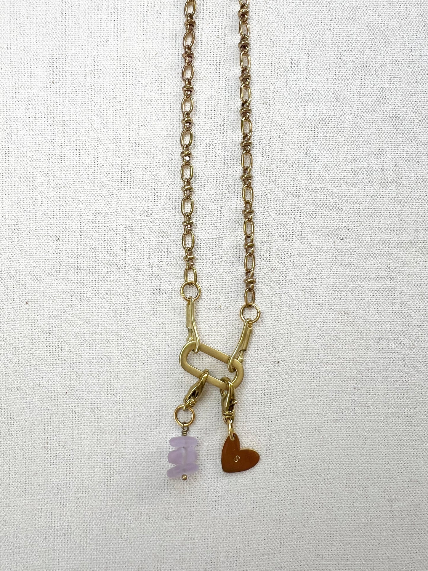 BABY BEAUX CHARM NECKLACE with OVAL CHARM HOLDER