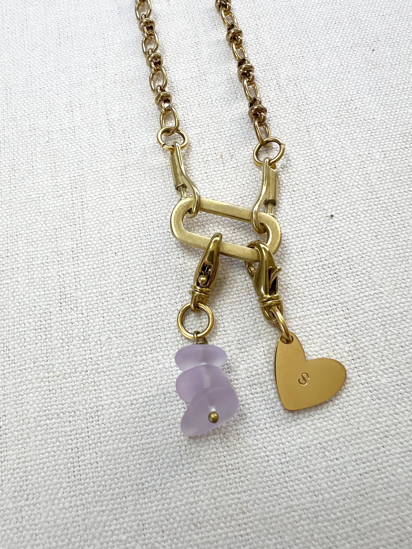 BABY BEAUX CHARM NECKLACE with OVAL CHARM HOLDER